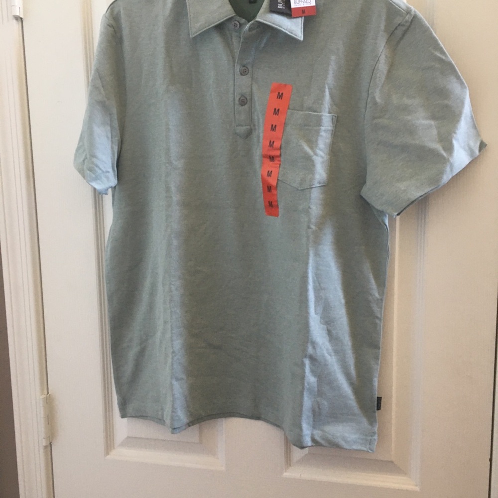 FINAL MARKDOWN Men’s buffalo David Bitton polo shirt medium Nwt